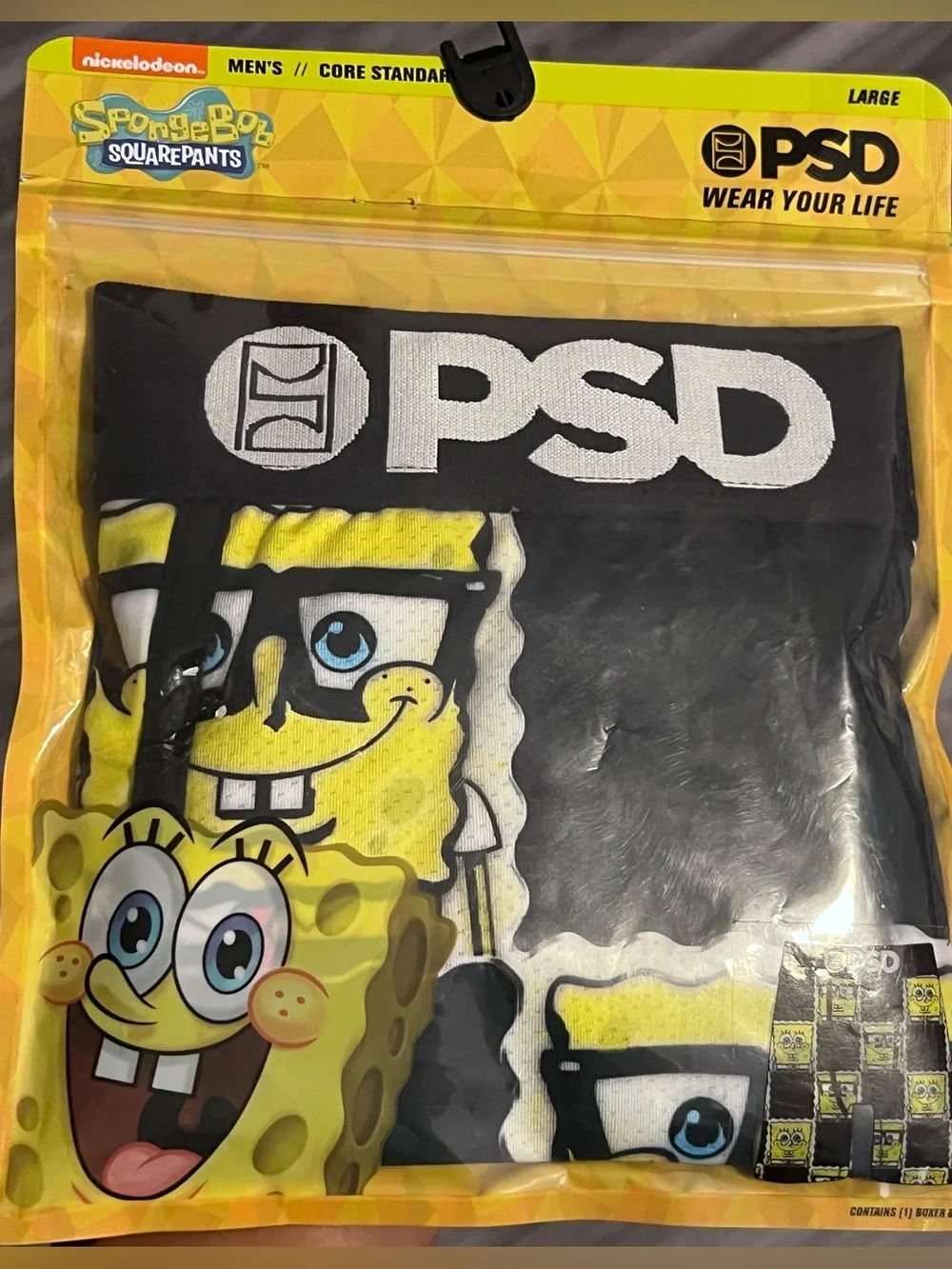 PSD Black SpongeBob Graphic Men’s Bike Shorts
